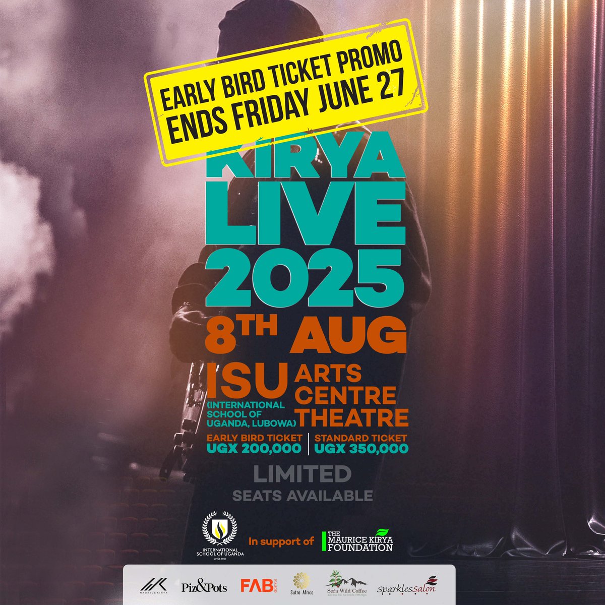 mauricekirya's tweet image. But this Maurice Kirya guy!!
Mbu a ticket to his 8th Aug concert at ISU Arts Center is 200k and after tomorrow it goes up to 350k 😱…but why??
Is it because he’s self funded or because he believes he is the greatest Ugandan musician of all time, Apparently!
#kiryalive2025…