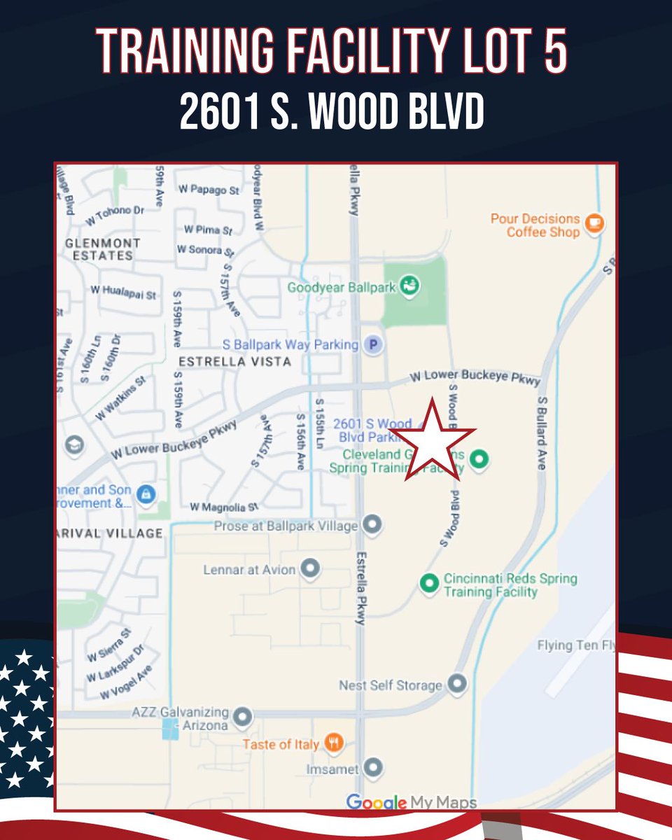 Skip the parking hassle and ride the free trolley at Goodyear's Star Spangled Fourth event! Shuttle service begins at 5:30 p.m. and runs until 10:30 p.m. The loop will briefly pause during the drone show at 8:45 p.m. Don't forget that the drone show can only be seen from inside