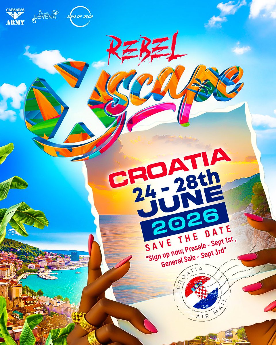 RebelUKJouvert's tweet photo. Welcome to Paradise π΄β¨
https://t.co/opMHqU4aE0
#RebelXscape https://t.co/pfxy9A0PvL