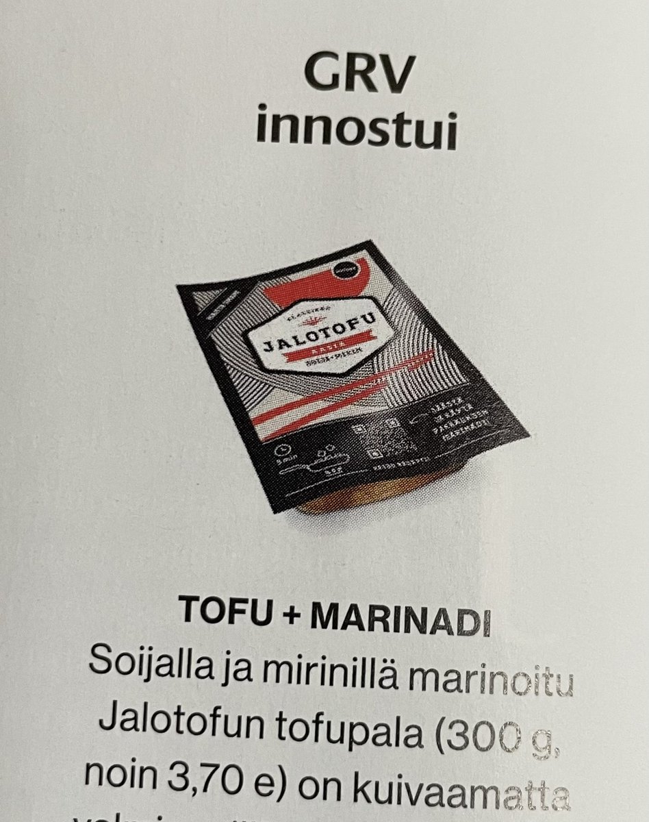 Myös minä innostuin. Heittämällä suosikki-tofuksi. Ja leikkeleeksi.