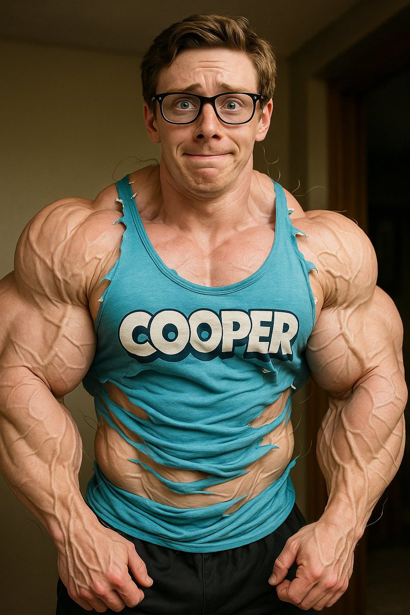 aimuscle286065's tweet photo. The newbie just signed up for a gym membership and was offered a “free trial” of their new performance booster—ten minutes later, he was outgrowing his shirt, his veins popping, and the staff quietly backing away as he accidentally curled a barbell rack. https://t.co/PnIIxmqqKZ