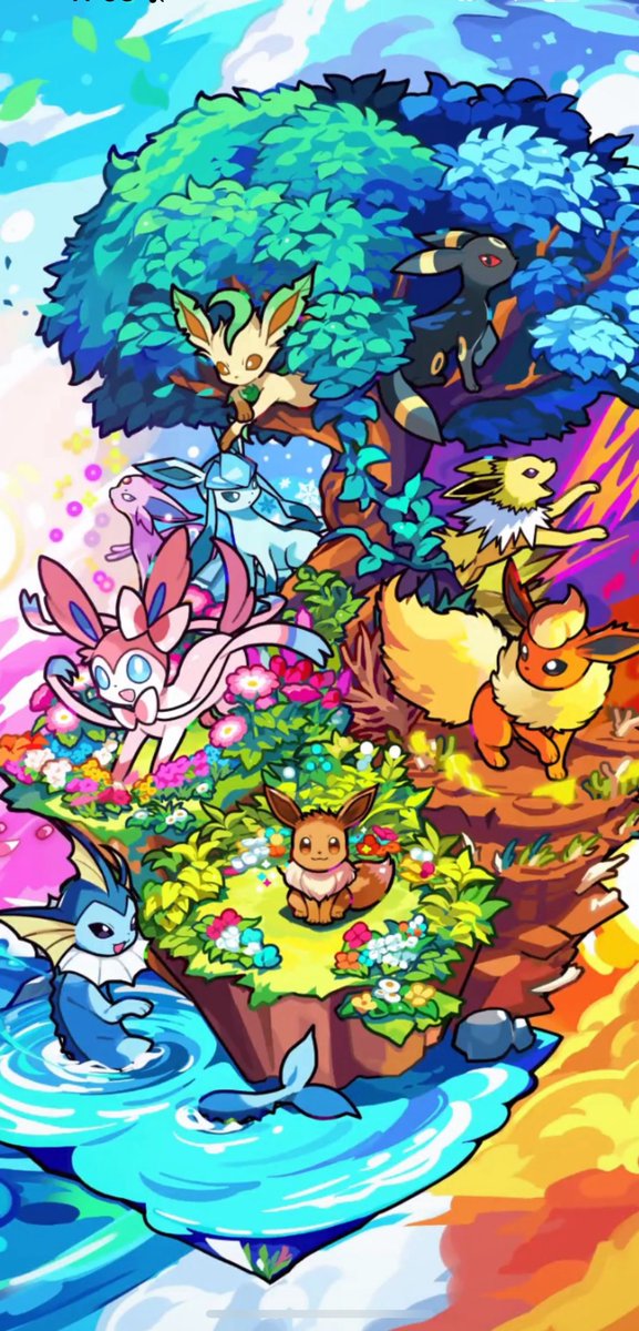 Pulled this gem in pocket this morning in the first 10 packs ☺️
I love the artwork, probs my new phone wallpaper 
#EeveeGrove #PokemonPocketTCG #pokemonpocket