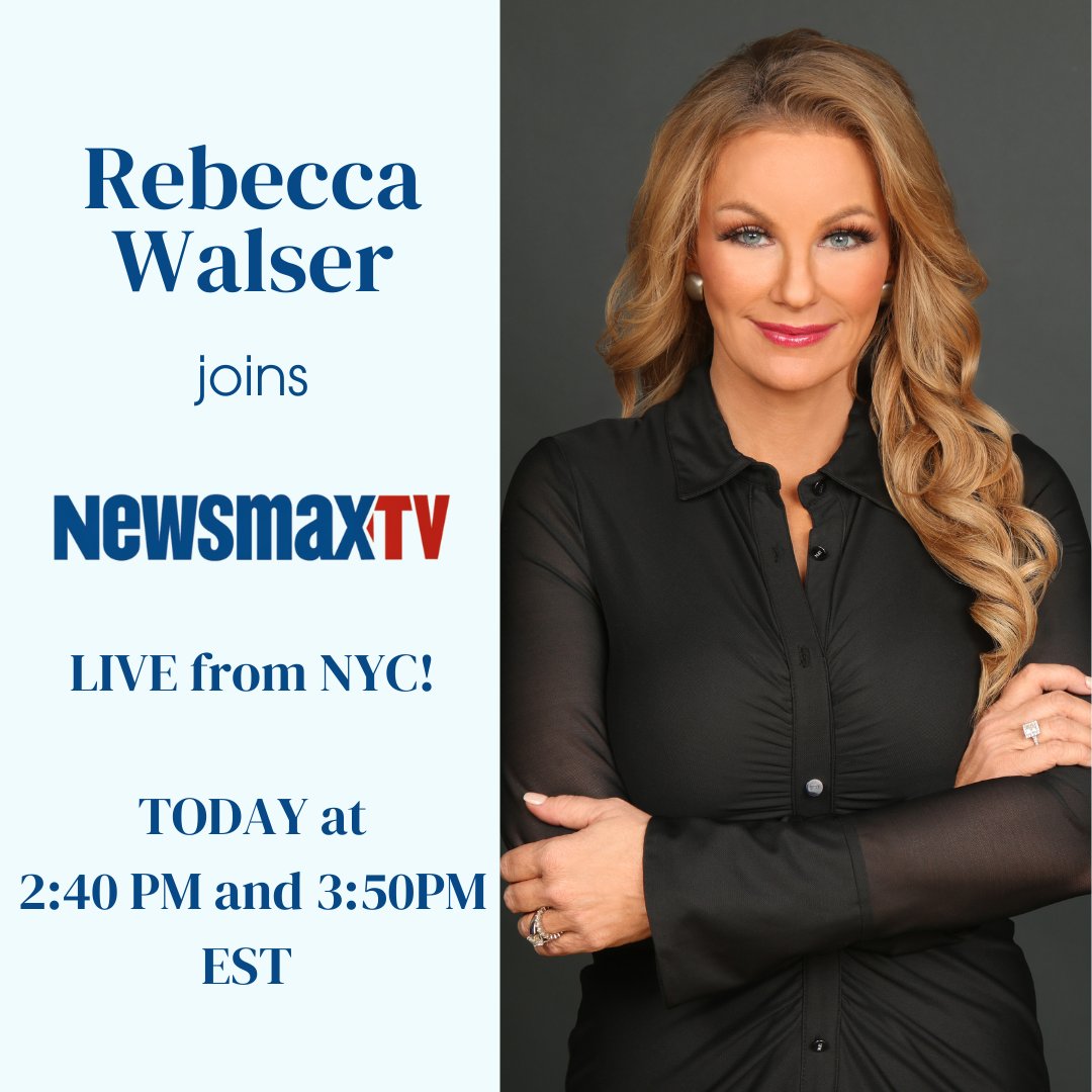 I am joining <a href="/NEWSMAX/">NEWSMAX</a> TWICE today at 2:40PM and 3:50PM EST. Don't forget to tune in!
