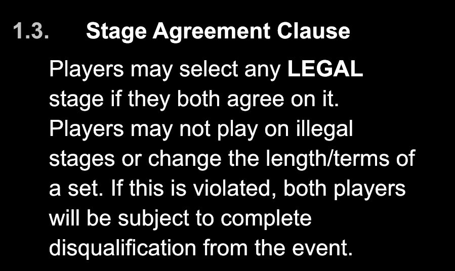 This ruleset is good and I have no issues with it I’m just laughing at the fact that if you gentleman to Pirate Ship they take you and your opponent into the tunnels under the Fusion venue and shoot you 27 times