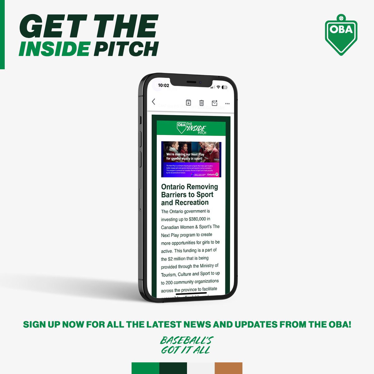 Get the Inside Pitch today and receive all the weekly OBA updates straight to your phone and email! 📰

🔗 registeroba.ca/inside-pitch-s… 

#BaseballsGotItAll