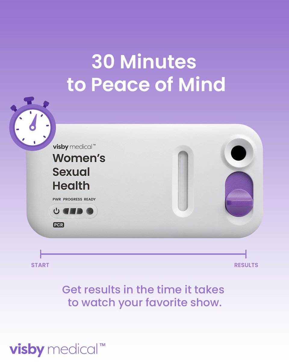 It takes 30 minutes to:
✔ finish an episode
✔ do your skincare
✔ get STI test results - at home

Visby delivers gold-standard answers in the time it takes to binge your comfort show.
No clinic. No cringe. Just clarity.

#30MinuteResults #STICare #VisbyVibes #TestedFromHome
