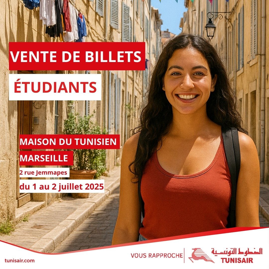 Tunisair se rapproche des étudiants ✈️ à Marseille 📍