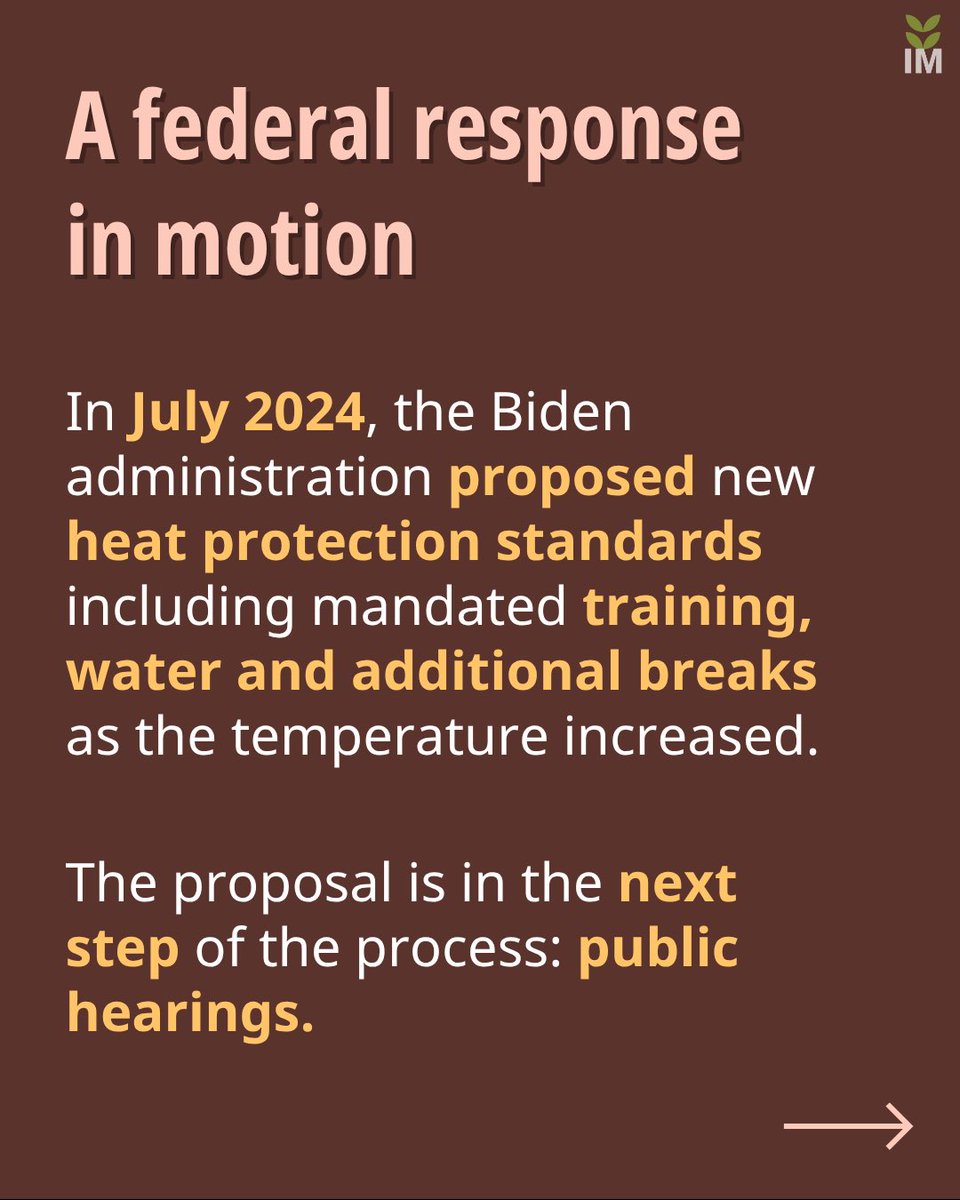 Farmworkers face the deadliest heat risk – and it’s only getting hotter. New federal rules are in the works, but opposition threatens real change.

Check out Sky Chadde’s Data Harvest: investigatemidwest.org/2025/06/24/hig…

#Farmworkers #OSHA #WorkerRights #HeatWave