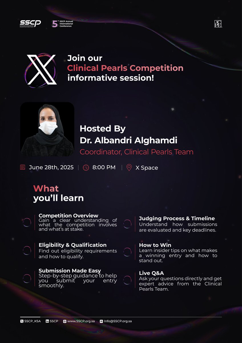 Saudi Society of Clinical Pharmacy tweet media