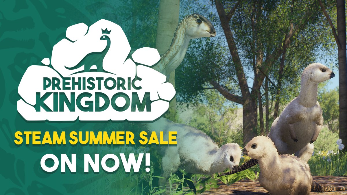 The Steam Summer Sale is a perfect time to jump in and build a habitat for over 50 prehistoric animals, currently 30% off!

bit.ly/pk_steam