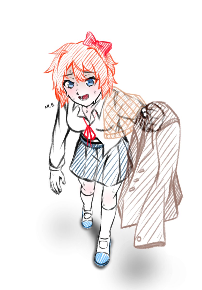 Mannnn... I'd carry Sayori's jacket for her any day <3
Jus to frickin hot for me in the UK right now 🥵🥵🥵
#DDLC #DokiDokiLiteratureClub