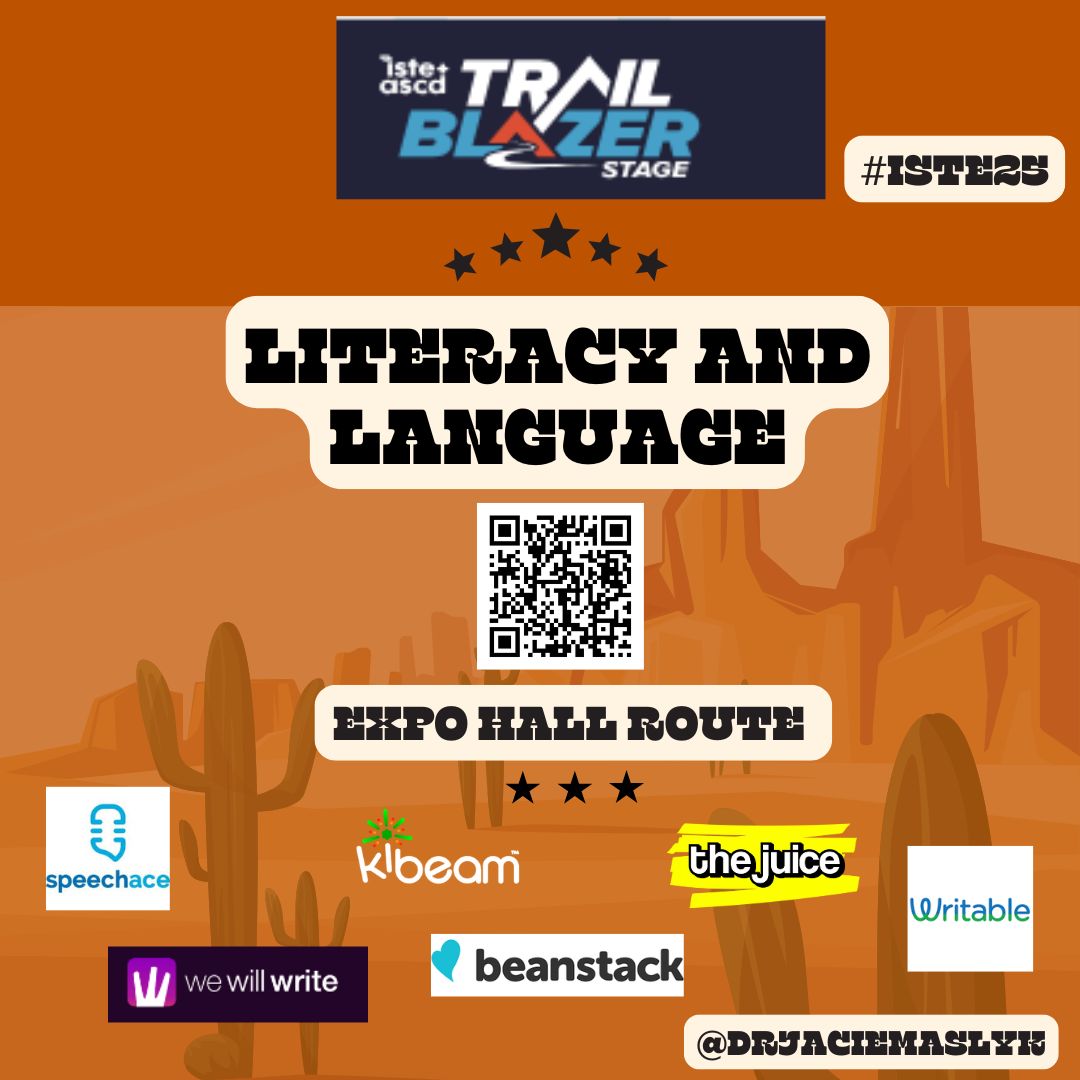 Check out the #Literacy and #Language route that I curated for the #ISTE #ASCD Conference! Be sure to visit the Trail Blazer Stage to grab swag and win prizes! jaciemaslyk.blogspot.com/2025/06/welcom… #ISTELive25 #ISTE25 <a href="/ISTEcommunity/">ISTE+ASCD Community Leaders</a> <a href="/ISTEofficial/">ISTE</a>