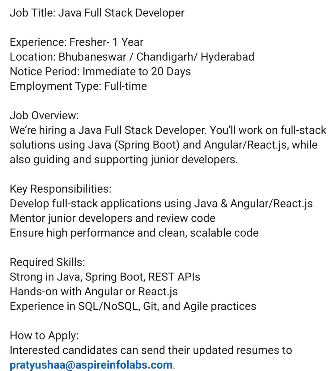 InnovistorsLtd's tweet image. #Jobs for #Freshers are here 

We are not hiring for these and all these are forwarded posts 

Do your due diligence while applying