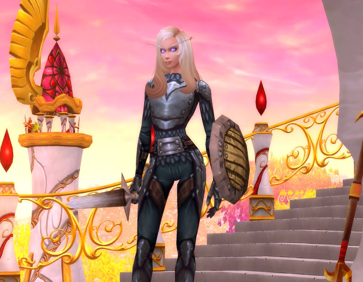 Meet Barbiecue, my new warrior I'm gonna level up in WoW next 🦋💖✨