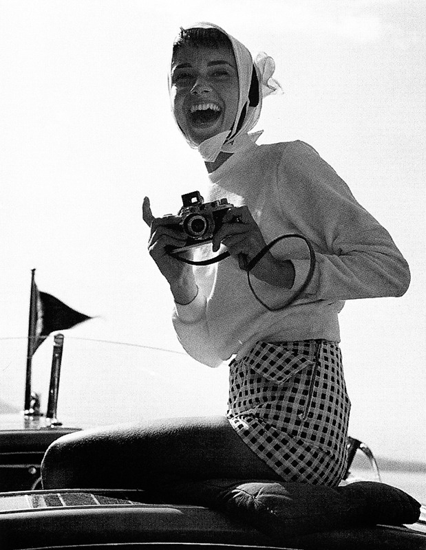 Audrey Hepburn photographed by Hans Gerber in Bürgenstock, Switzerland, 1954