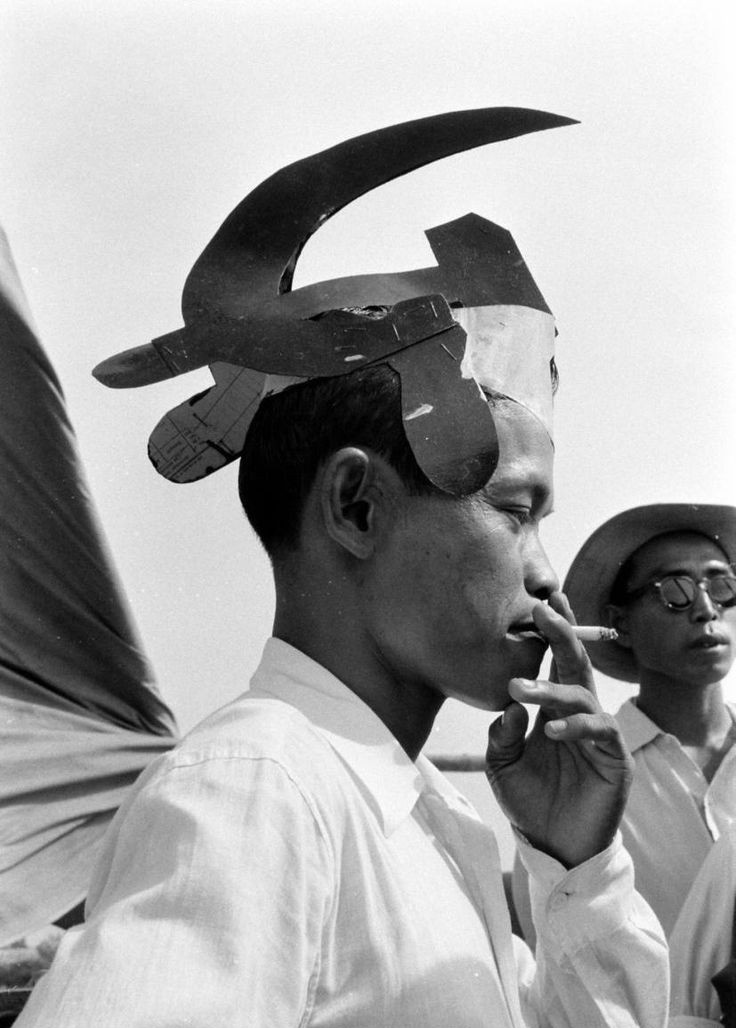 Endonezya Komünist Partisi'nin mitingi sırasında çekilmiş bir fotoğraf, 1955.