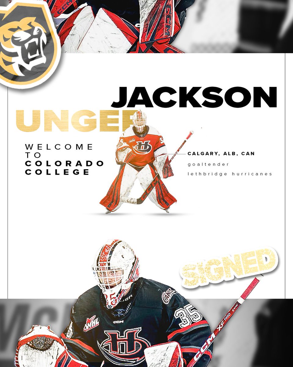Another one✅ 

Help us welcome our newest netminder, Jackson Unger to Colorado Springs👏

#CCTigers