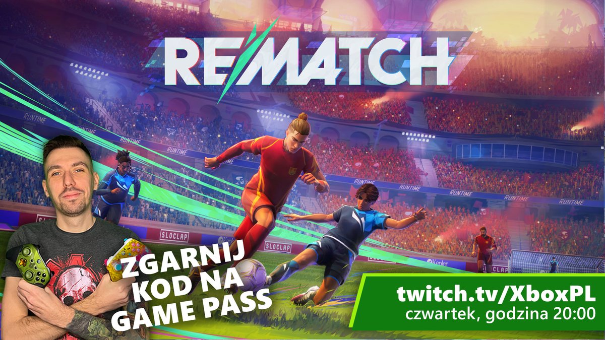 Piłka w grze! Do Game Pass dołączyło niedawno Rematch, nowy tytuł prezentujący piłkę nożną w bardziej ekstremalnym ujęciu. Dzisiaj Bart odpali ten tytuł, by sprawdzić, czy starczy mu umiejętności, by strzelić choć jedną bramkę. Oczywiście pojawią się też kody na Game Pass.