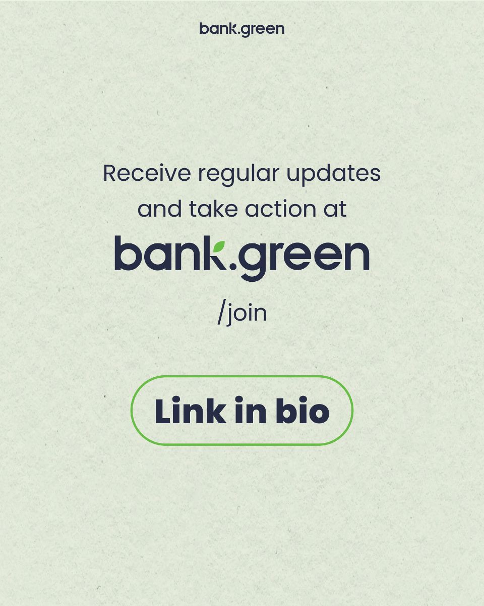 🌤️ 🌱 Welcome back to Bank.Green’s news briefing! Here’s a recap of this month’s stories. 

Sign up to receive the full news briefing in your inbox every month, using the link in bio. 

#bankgreen #sustainability #climatefinance #greenbanking #climatechaos #heatwave