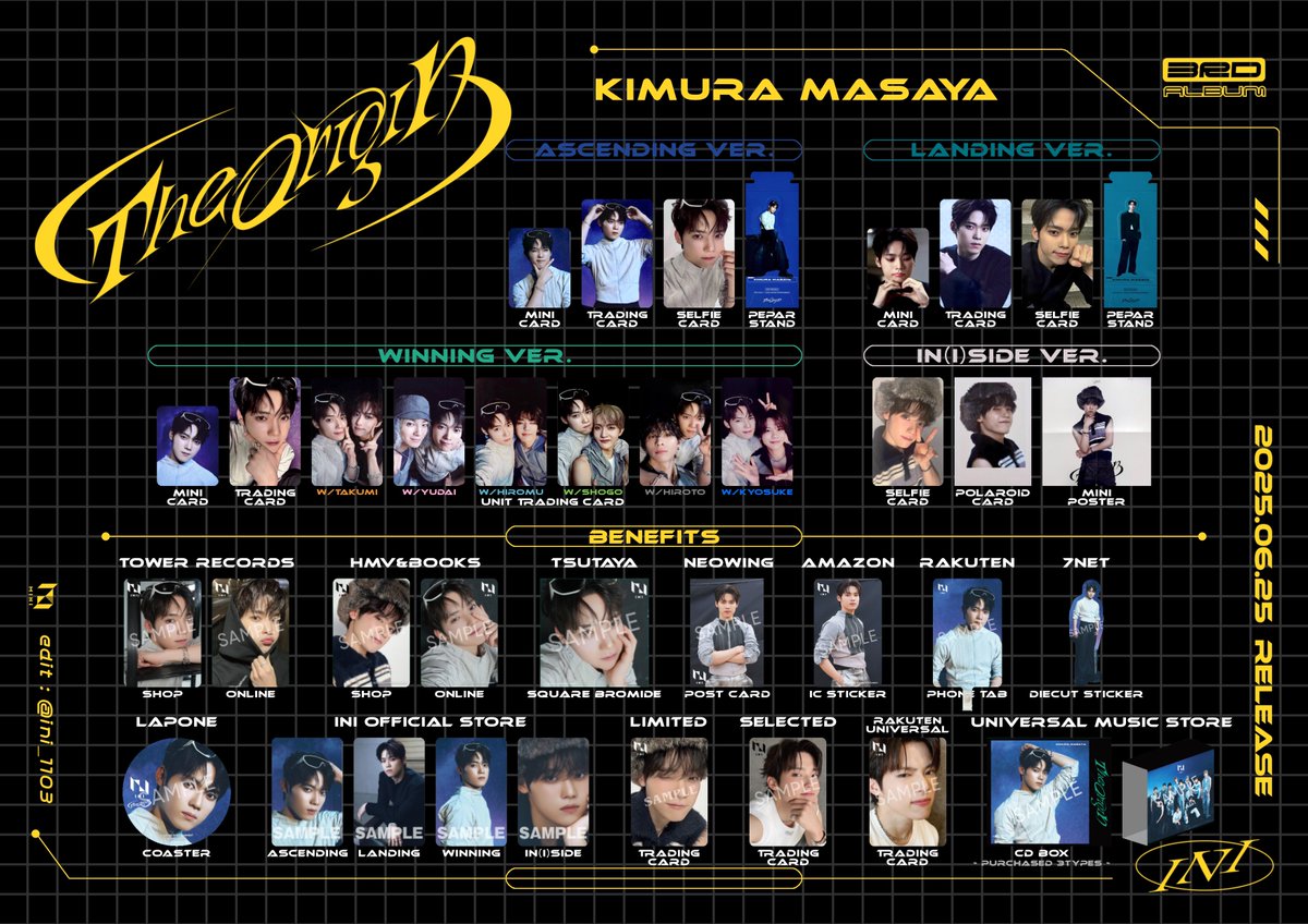 INIグッズまとめ INI GOODS STORE