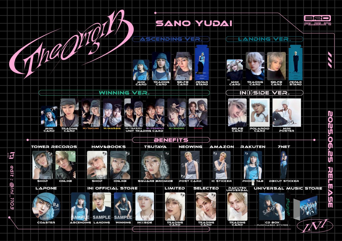 INIグッズまとめ 2023 INI 2ND ARENA LIVE TOUR [READY TO POP!]」OFFICIAL GOODS