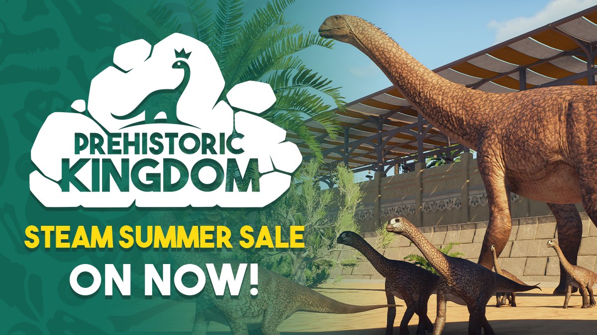 Don't forget, the Steam Summer Sale ends July 11! Get Prehistoric Kingdom for 30% off today. 🦕

bit.ly/pk_steam