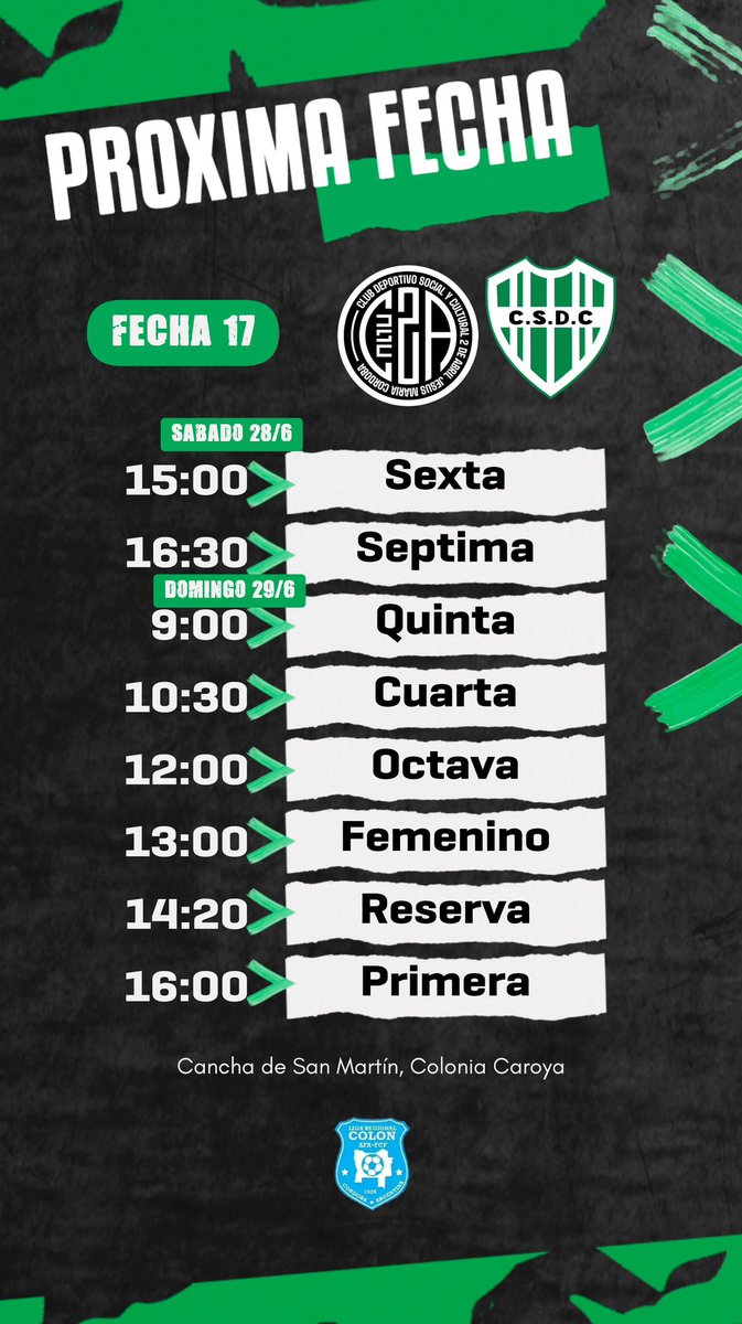 Última fecha del Torneo Apertura de la <a href="/RegionalColon/">Liga Regional Colon de Fútbol Oficial</a>