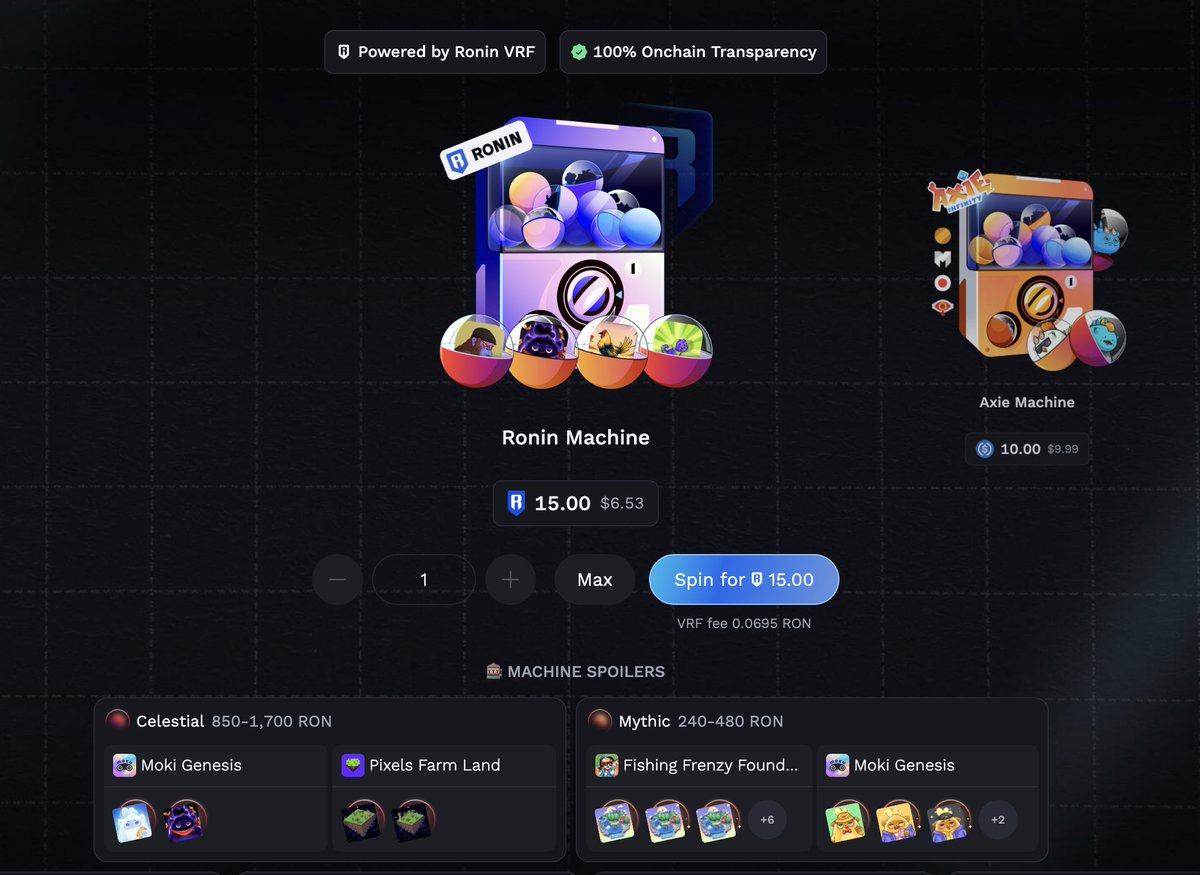 Quick livestream

About to spend 1500 $RON in spins!