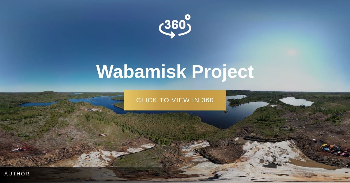 Explore #Wabamisk with an immersive virtual tour on the Fortin Zone where stripping, channel sampling &amp; prospecting are ongoing. Drilling resumes in July. Don't miss the Lithos Zone's extensive spodumene pegmatite outcrops!
buff.ly/xlN76h2 
#Gold #Antimony #Lithium