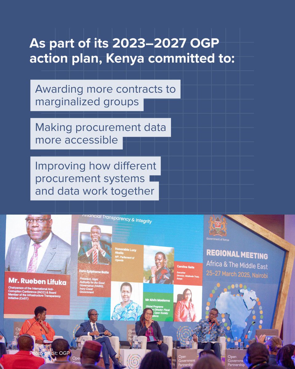 #OpenContracting doesn’t just combat corruption. Greater #inclusion in procurement is a critical opportunity to create a more resilient, equitable economy. 

Learn how #Kenya is making contracts more accessible and digitizing its process.

bit.ly/kenya-procurem…