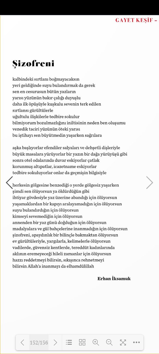 Şiir yazdım, 
bkz: