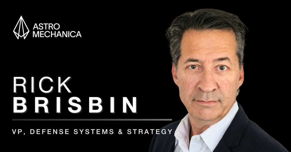 We're proud to welcome Rick Brisbin to the team as our new VP of Defense Systems and Strategy.

Rick led Maritime Autonomous Air Power &amp; Collaborative Combat Aircraft (CCA) efforts at Anduril, and directed the Next Generation Air Dominance (NGAD) program at Northrop Grumman.