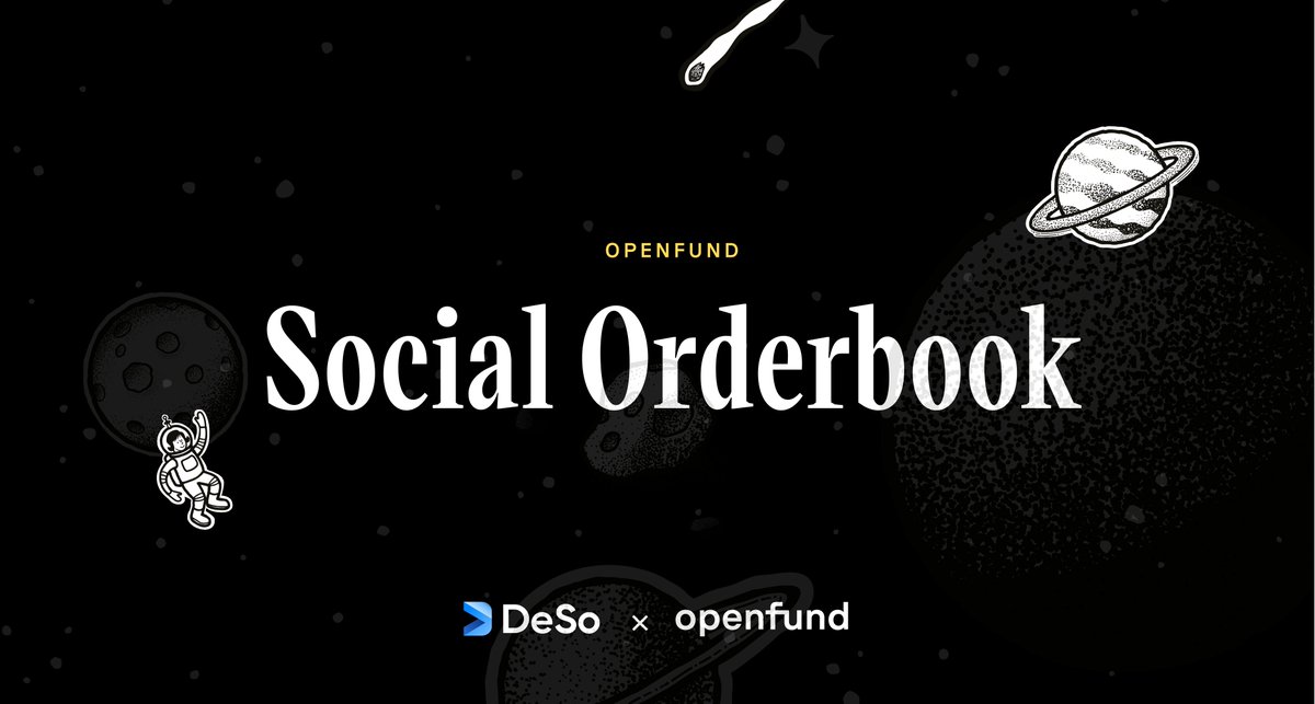 Imagine if all of Coinbase's trading activity was on-chain and every single market &amp; limit order was tied to a verifiable social graph, reputation and identity... allowing you to see who is buying and selling a coin.

That is precisely what Openfund offers.

A fully on-chain CLOB