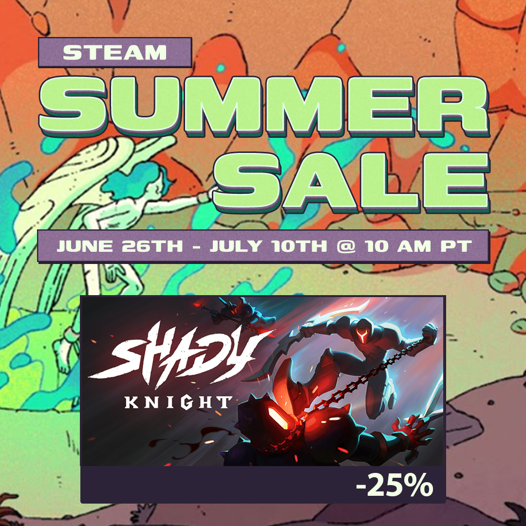 cptnsigh's tweet image. No better time to slide in the shade

☀️ Shady Knight is 25% OFF ☀️

#SteamSummerSale #ShadyKnight