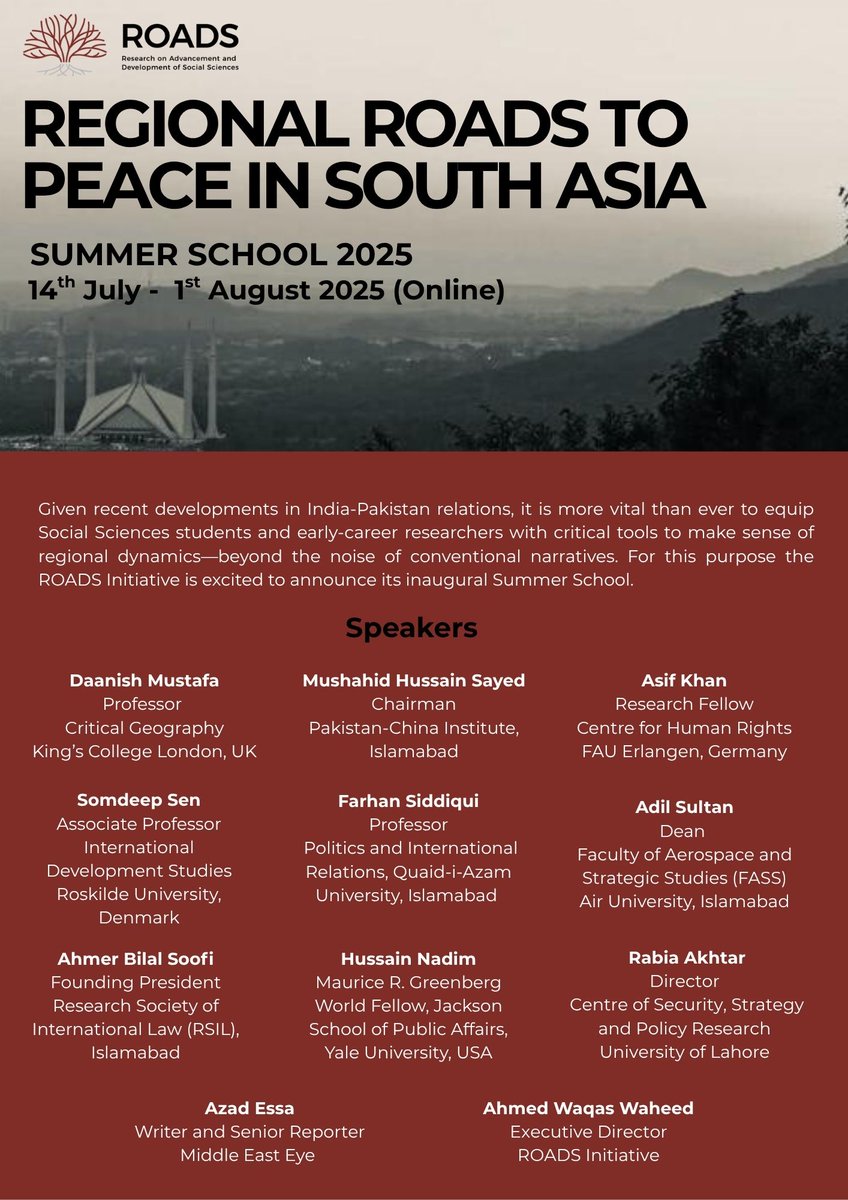 We are excited to present the distinguished speakers for the Summer School! A lineup of experts and thought leaders to share their insights and analysis. Get ready for an enriching and transformative learning experience. Registration will open soon, stay tuned! 2