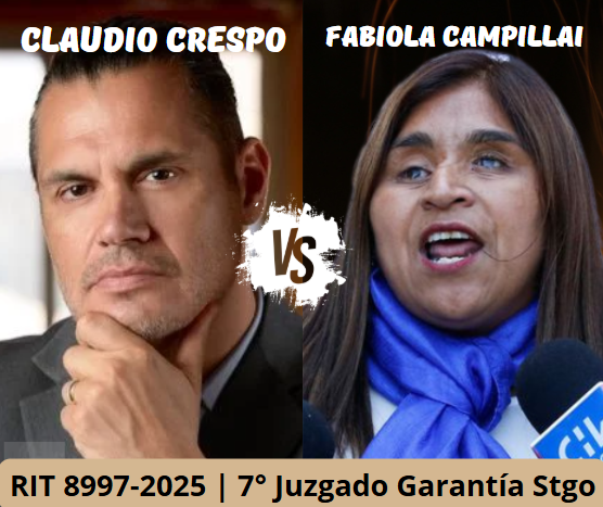 🔴 ¡TOTALMENTE INCOMPRENSIBLE! | El 7° Juzgado de Garantía de Santiago, contraviniendo e ignorando el fallo de la Corte Suprema que declaró "ilegales", "antijurídicas" y "deshonrosas" las injurias y calumnias de la senadora Campillai contra Claudio Crespo, declaró inadmisible la