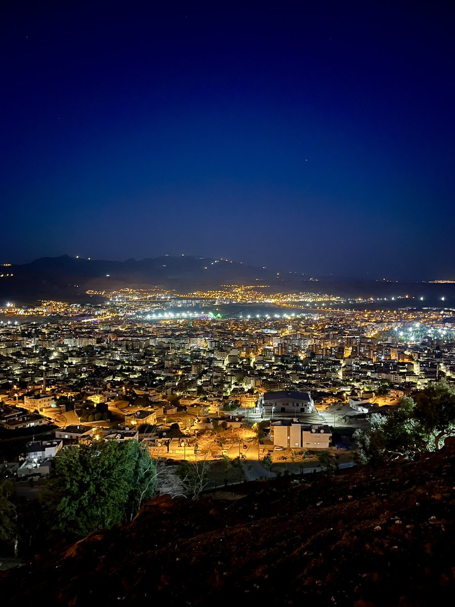 Cizre şehir merkezi ve Cudi Dağı