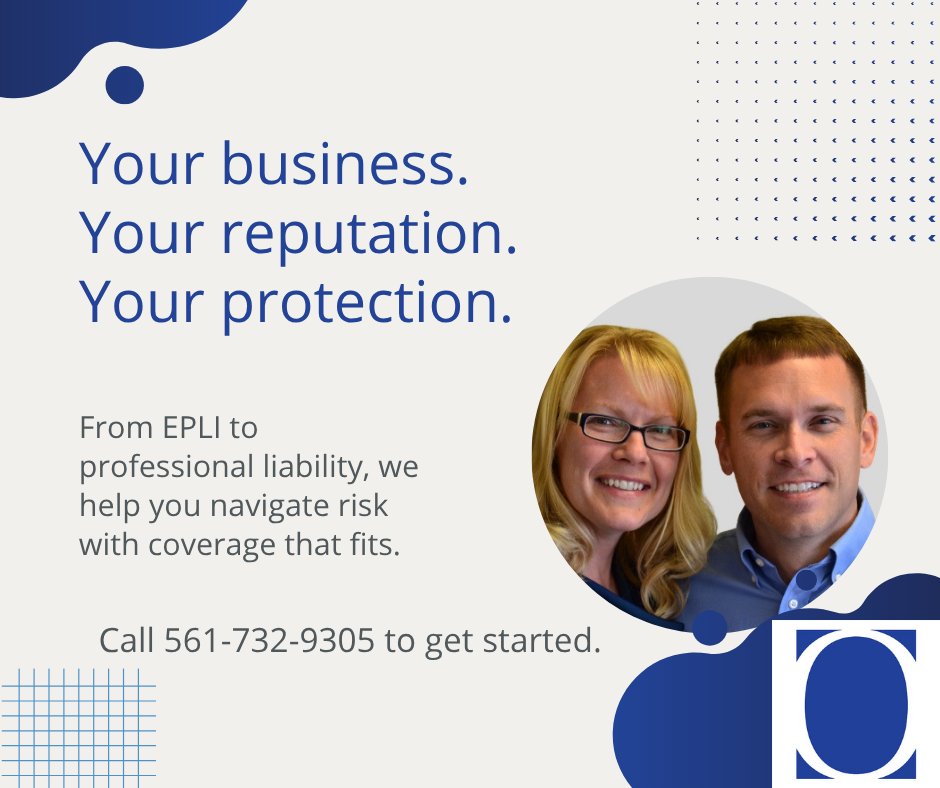 rmacoviak's tweet image. Your business. Your reputation. Your protection. From EPLI to professional liability, we help you navigate risk with coverage that fits. ✨ Call 561-732-9305 to get started. #BusinessLiability #EPLI #ProfessionalCoverage #OyerInsurance  #hurricaneseason #boyntonbeach #boynton