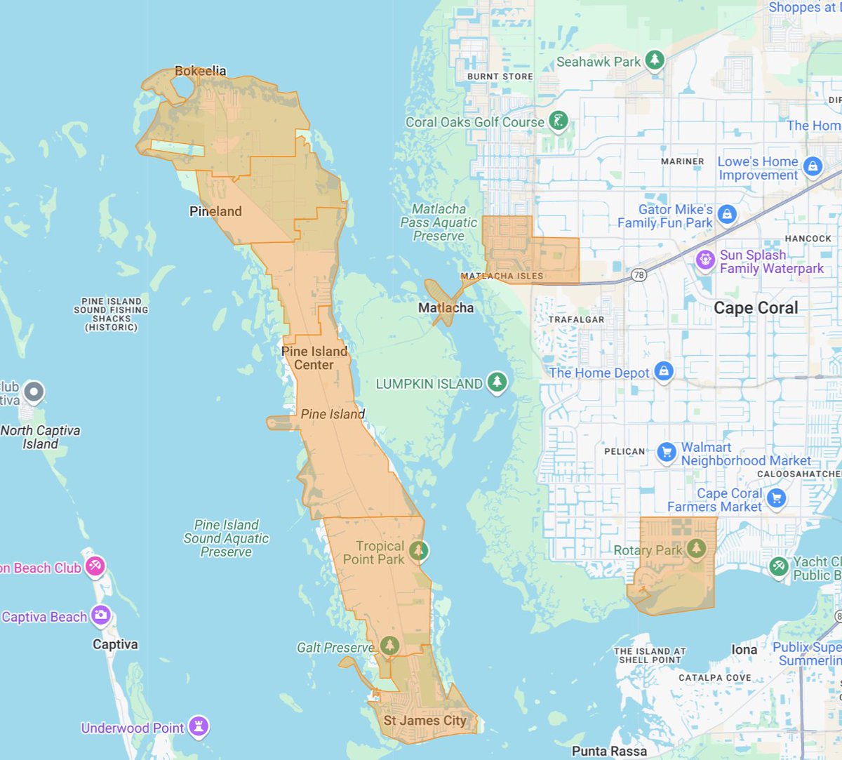LCMCD will be providing treatments by truck (areas in orange) this evening 6/26/2025. For more information: lcmcd.com/treatment-sche…