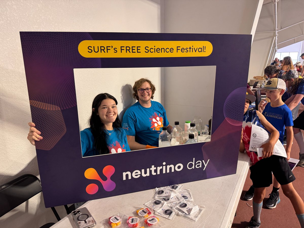 MichelleKaneSD's tweet photo. Thanks to @CoeurMining for bringing hands-on science fun for kids again this year at Neutrino Day! Visit their booth at the Handley Center on Saturday, July 12 for FREE, family-friendly activities that spark curiosity. 👧🔍🧠 https://t.co/j1yKNmkh4c See you in Lead, SD! https://t.co/d5QhoHoXDU