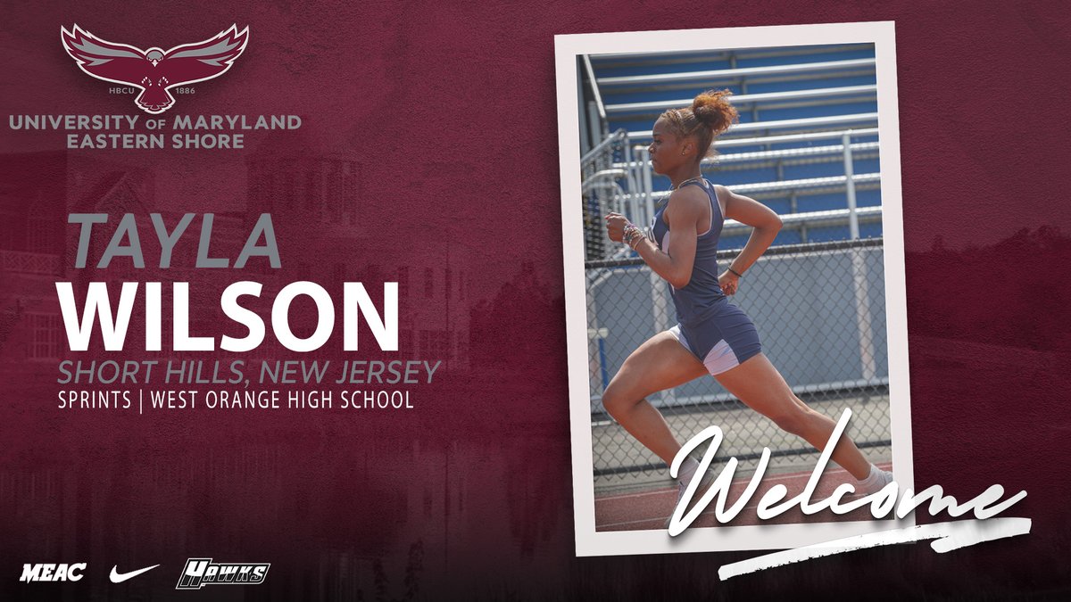 UMESHawkTFXC's tweet image. 🥇⏱THE UNIVERSITY OF MARYLAND EASTERN SHORE OFFICIALLY WELCOMES TAYLA WILSON TO THE HAWK TRACK & FIELD PROGRAM🥇⏱
#HawkPride | #SoarAboveandBeyond