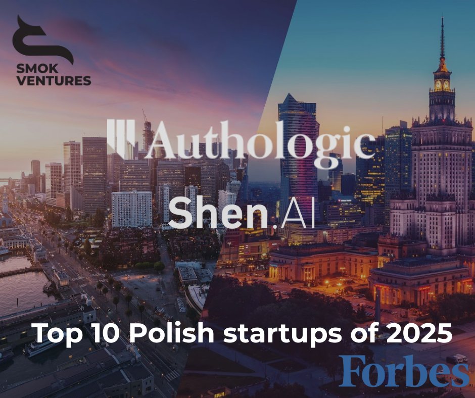 Congrats to our portfolio companies @Authologic and <a href="/ShenAI_tech/">Shen AI</a> for being names Poland's top 10 startups of 2025 by <a href="/Forbes/">Forbes</a>!

Full list: forbes.pl/najlepsze-pols…

#smokportfolio