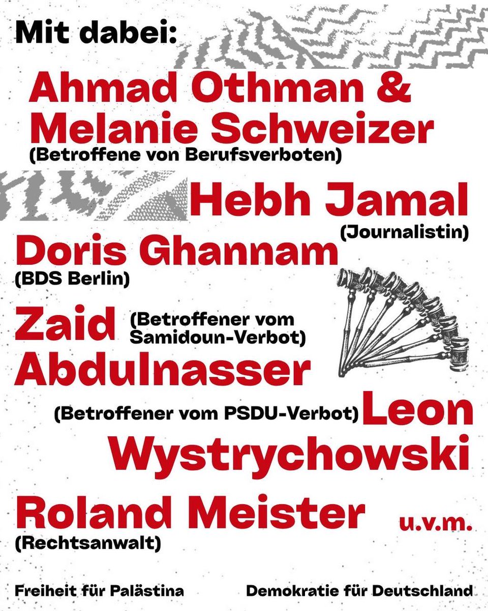 Gemeinsam gegen Genozid und Repression! Kommt am 28. Juni zur bundesweiten Demonstration nach Duisburg. Wir lassen nicht zu, dass Solidarität kriminalisiert, dass Wahrheit verdrängt und dass Komplizenschaft normalisiert wird.