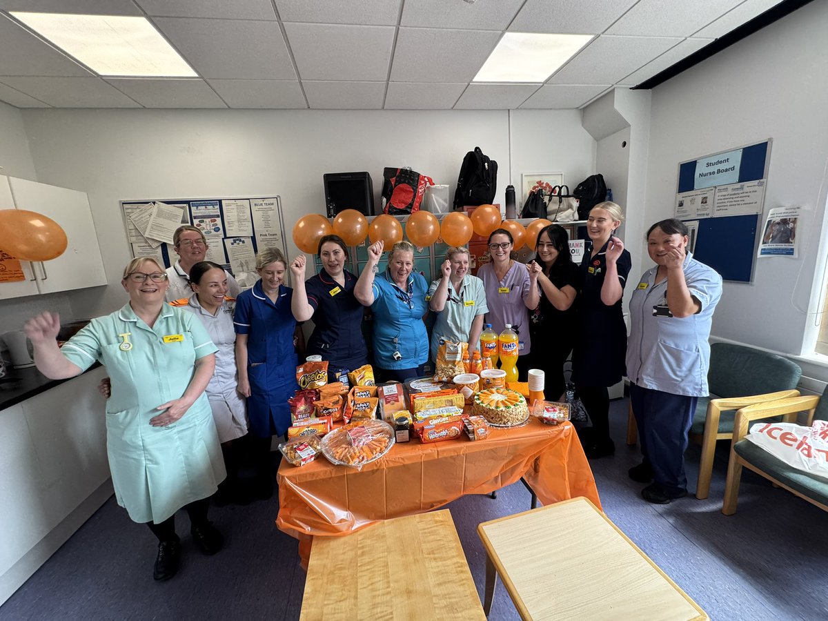 Today’s team celebration for the improvement from Red to Amber on our Assessment &amp; Accreditation, so proud to be part of such a committed team and for all the positive changes we have made together 🧡 <a href="/ShirleyPreston1/">Shirley Preston</a> <a href="/AlisonBakewell/">Alison</a>