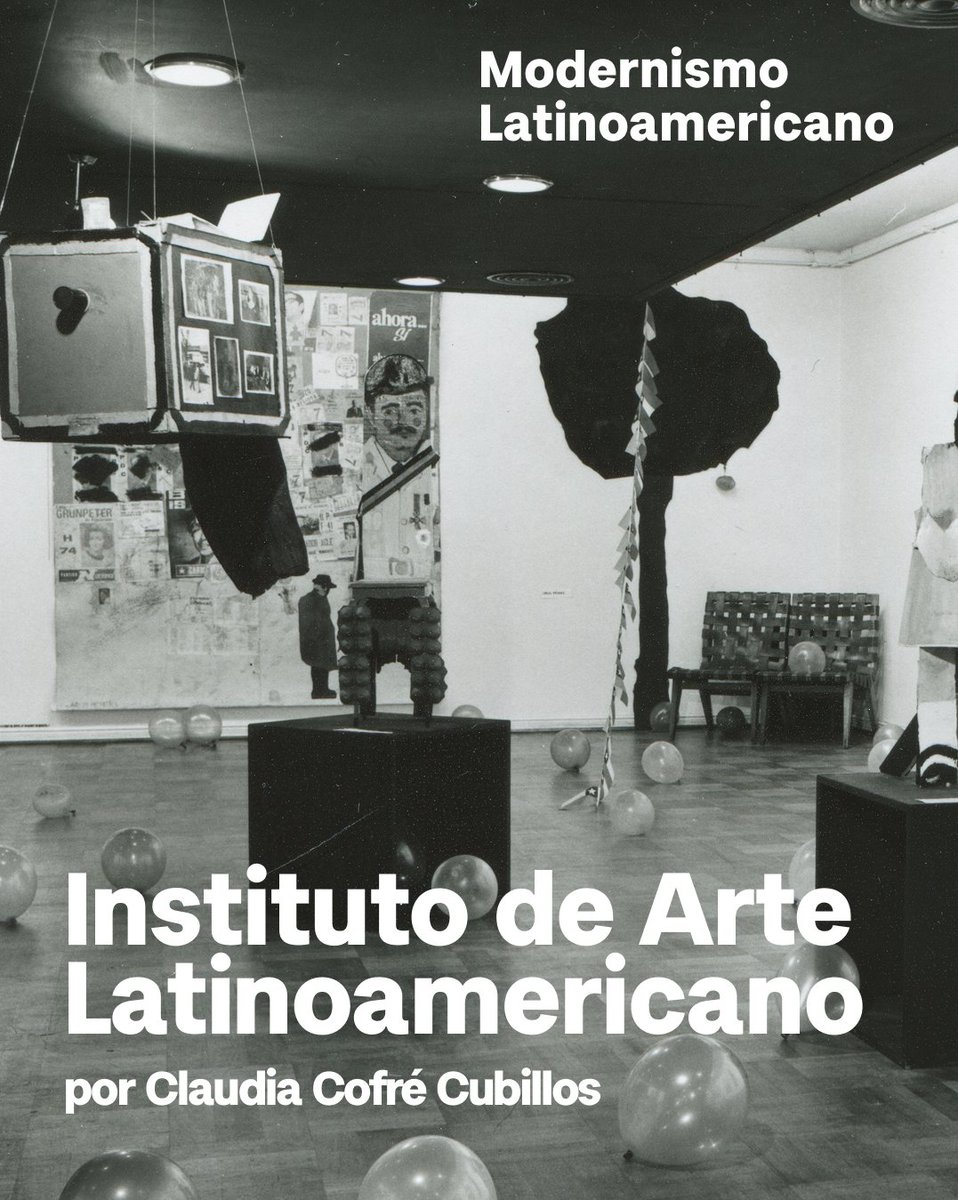 Modernismolat's tweet image. el Instituto de Arte Latinoamericano (IAL), perteneciente a la Universidad de Chile, fue creado el 29 de diciembre de 1970. Tuvo como propósito fundamental el estudio sistemático del arte latinoamericano.
Te invitamos a leer la ficha de Claudia Cofré en:
modernismolatinoamericano.org/instituto-de-a…