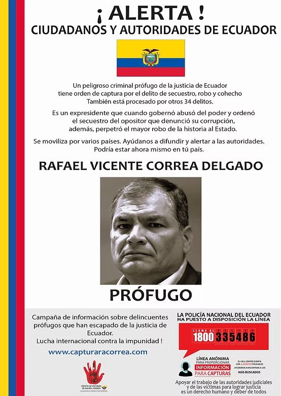 Cayó Fito, el segundo más buscado del Ecuador. El primero aún sigue prófugo: Rafael Correa.

¿Para cuándo, presidente Noboa? … ¿Para cuándo?

Danos también esa buena noticia.

<a href="/DanielNoboaOk/">Daniel Noboa Azin</a>