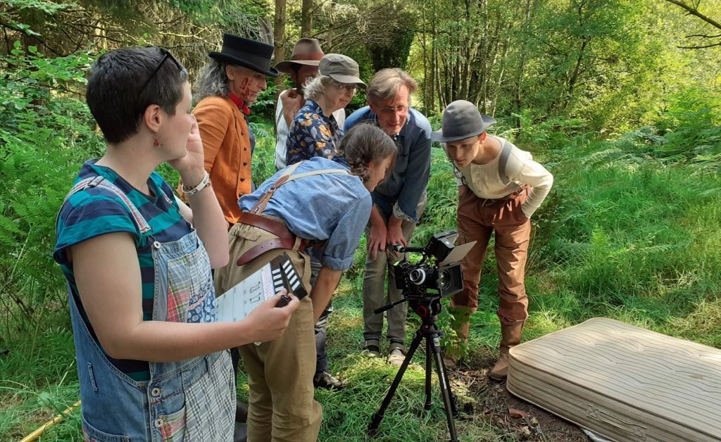 BonehillFilms's tweet photo. Behind the scenes on ‘Prairie Rascals’. https://t.co/SlBwOu9sJl