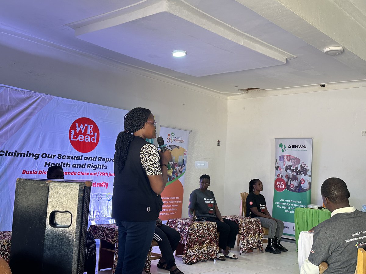 ASHWA 🇺🇬 (@ashwauganda) on Twitter photo We were honored to attend the #WeLeadProject close-out in Busia today, celebrating five transformative years of empowering young women and girls living with HIV/AIDS in Busia and Tororo by building their SRHR knowledge and leadership. We were honored to attend the #WeLeadProject close-out in Busia today, celebrating five transformative years of empowering young women and girls living with HIV/AIDS in Busia and Tororo by building their SRHR knowledge and leadership.