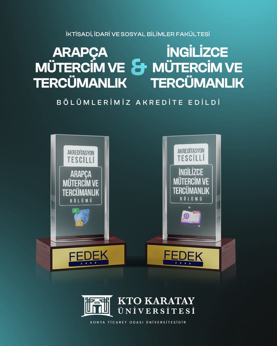 Tarih, Sosyoloji, İngilizce Mütercim ve Tercümanlık ile Arapça Mütercim ve Tercümanlık Bölümlerimiz FEDEK tarafından akredite edildi. 💯

Bu önemli başarıda emeği geçen akreditasyon ekibimizi tebrik ediyor, özverili çalışmaları için teşekkür ediyoruz. 👏🏻