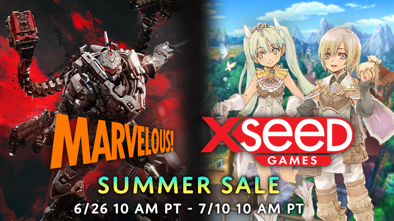 Marvelous USA (@marveloususa) on Twitter photo ☀️ Our Steam Summer Sale is now live! ☀️
Cool off with huge savings on Marvelous and XSEED Games titles until July 10 🏖️
🔥 #DAEMONXMACHINA - 75% off
🔥@runefactory 4S - 70% off
🔥 <a href="/storyofseasons/">Story of Seasons</a> FoMT - 75% off
Uncover even more savings here: bit.ly/MarvelousSumme… ☀️ Our Steam Summer Sale is now live! ☀️
Cool off with huge savings on Marvelous and XSEED Games titles until July 10 🏖️
🔥 #DAEMONXMACHINA - 75% off
🔥@runefactory 4S - 70% off
🔥 <a href="/storyofseasons/">Story of Seasons</a> FoMT - 75% off
Uncover even more savings here: bit.ly/MarvelousSumme…